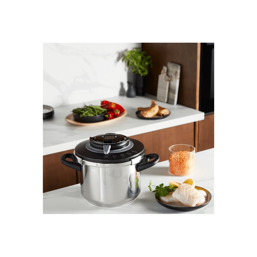 Tefal - Χύτρα ταχύτητας 8 l CLIPSO+ CHEF ανοξείδωτο ατσάλι