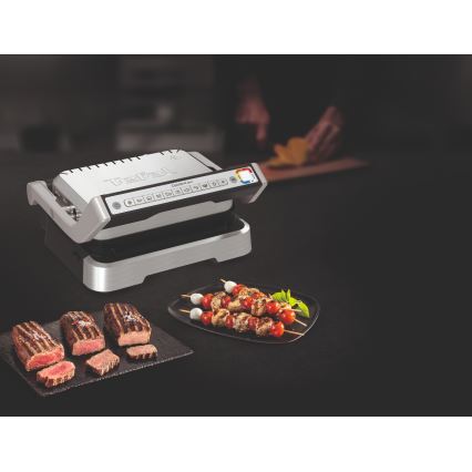 Tefal - Ψηστιέρα επαφής OPTIGRILL 2 σε 1 2100W/230V ανοξείδωτο