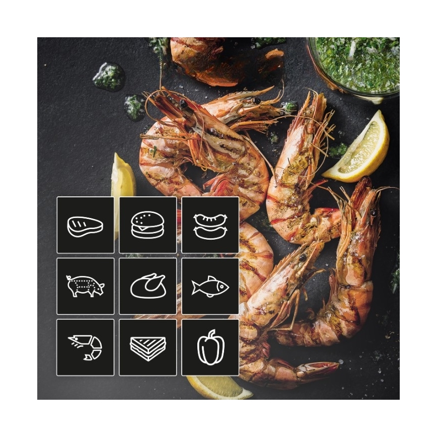 Tefal - Ψηστιέρα επαφής OPTIGRILL 2 σε 1 2100W/230V ανοξείδωτο