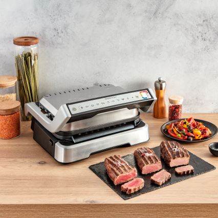 Tefal - Ψηστιέρα επαφής OPTIGRILL 2 σε 1 2100W/230V ανοξείδωτο