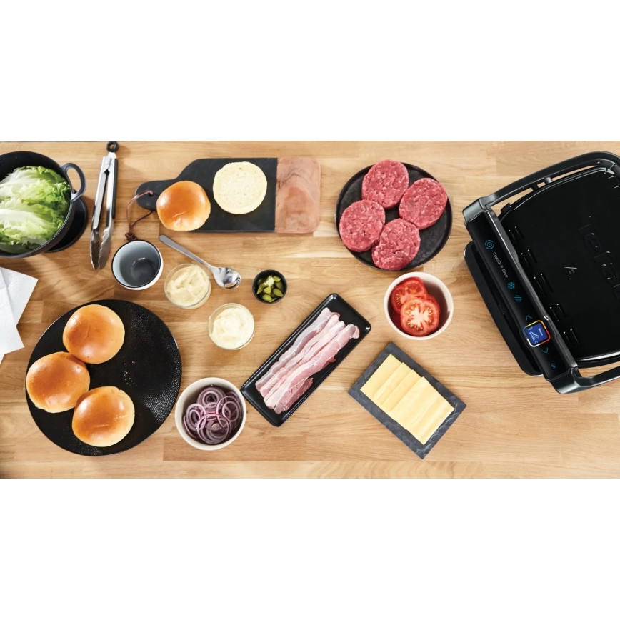 Tefal - Ψησταριά/Γκριλιέρα OPTIGRILL ELITE 2000W/230V μαύρο