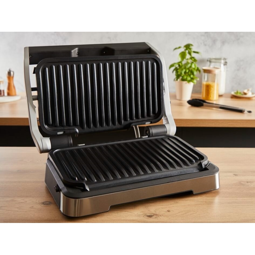 Tefal - Ψησταριά/Γκριλιέρα OPTIGRILL 2σε1 2000W/230V