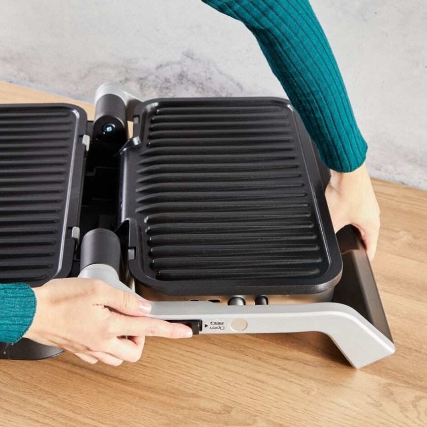Tefal - Ψησταριά/Γκριλιέρα OPTIGRILL 2σε1 2000W/230V