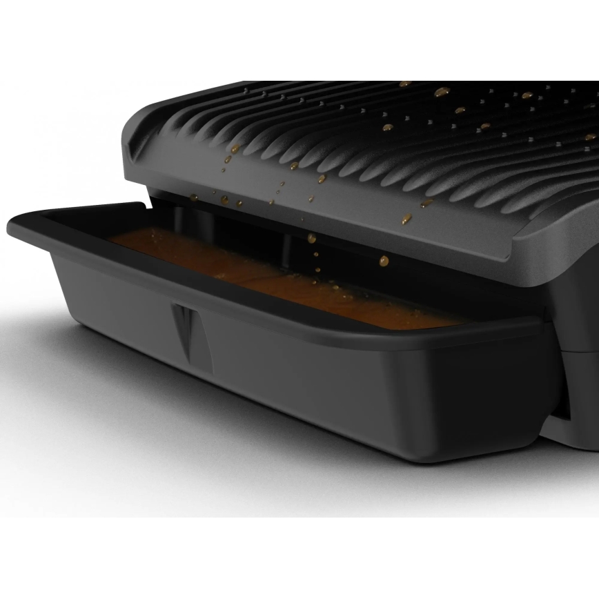 Tefal - Ψησταριά/Γκριλιέρα OPTIGRILL ELITE 2000W/230V μαύρο