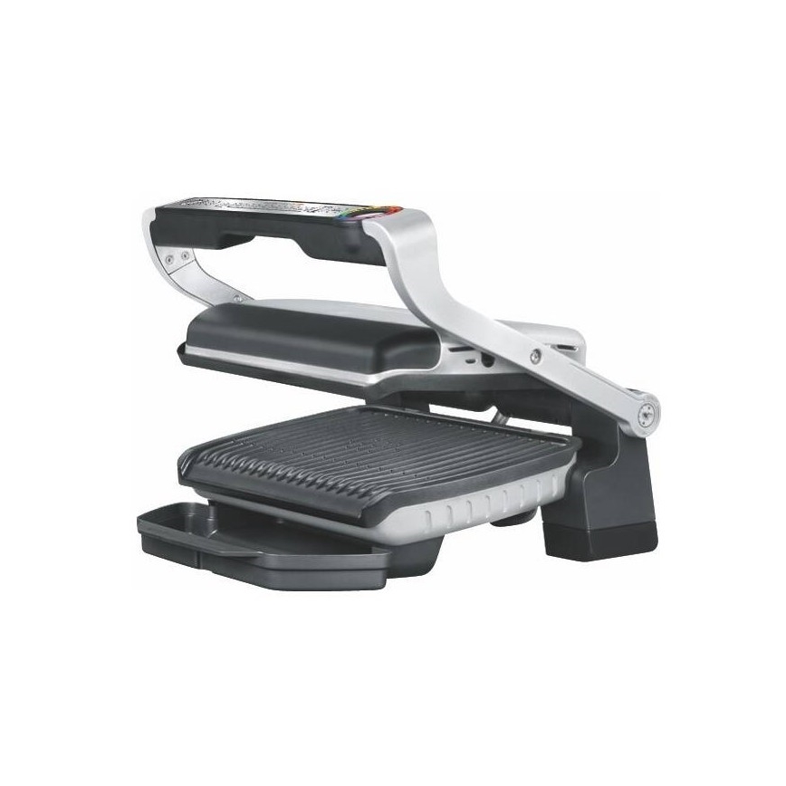 Tefal - Ψησταριά/Γκριλιέρα OPTIGRILL+ INOX WAFFLES 2000W/230V μαύρο/χρώμιο
