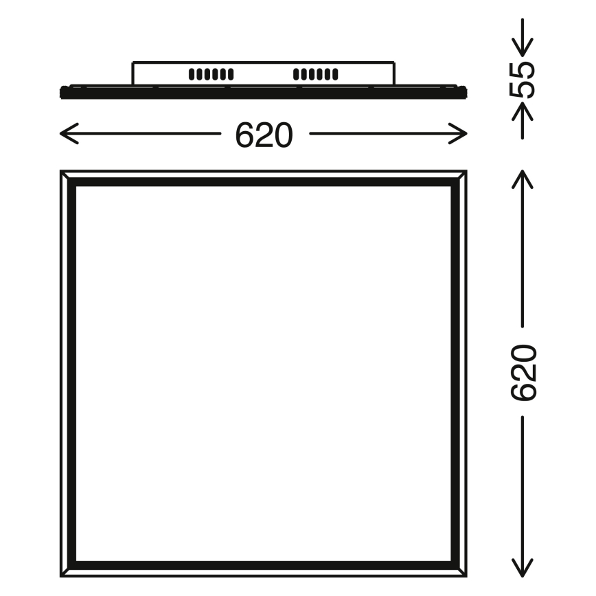 Telefunken 3010-06TF - Πάνελ dimming LED LED/36W/230V 3000-6000K + τηλεχειριστήριο
