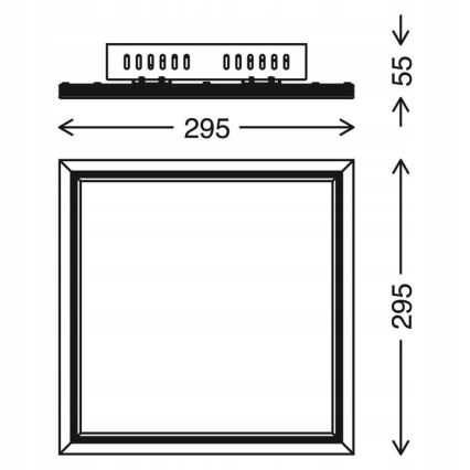 Telefunken 301506TF - LED RGBW Πάνελ dimming LED/18W/230V 4000K + τηλεχειριστήριο