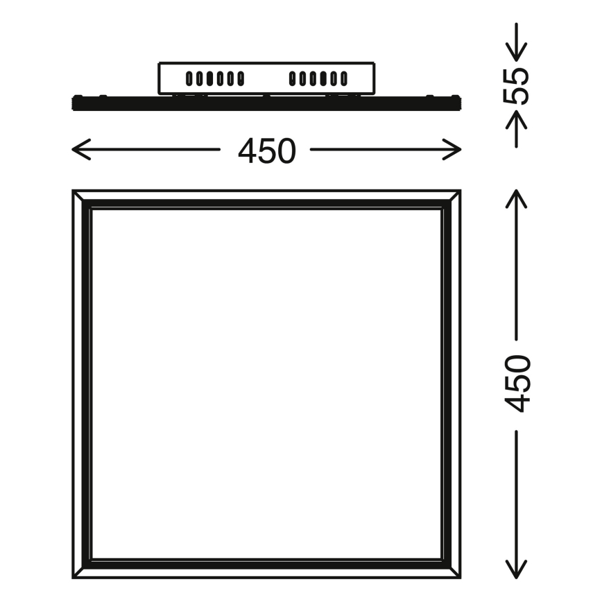 Telefunken 301606TF - LED RGBW Πάνελ dimming LED/24W/230V 4000K + τηλεχειριστήριο