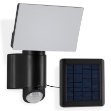 Telefunken 304705TF - LED Solar wall προβολέας με αισθητήρα LED/6W/3,7V IP44 μαύρο