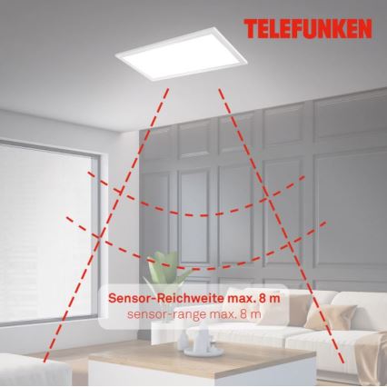 Telefunken 308706TF - Φωτιστικό οροφής LED με αισθητήρα LED/36W/230V