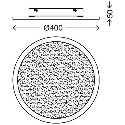 Telefunken 309104TF - Φωτιστικό οροφής LED με αισθητήρα LED/30W/230V 4000K