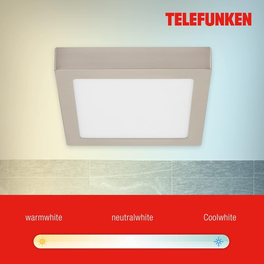 Telefunken 309602TF - LED RGBW Dimmable φωτιστικό οροφής LED/18W/230V 2700-6500K Wi-Fi Tuya