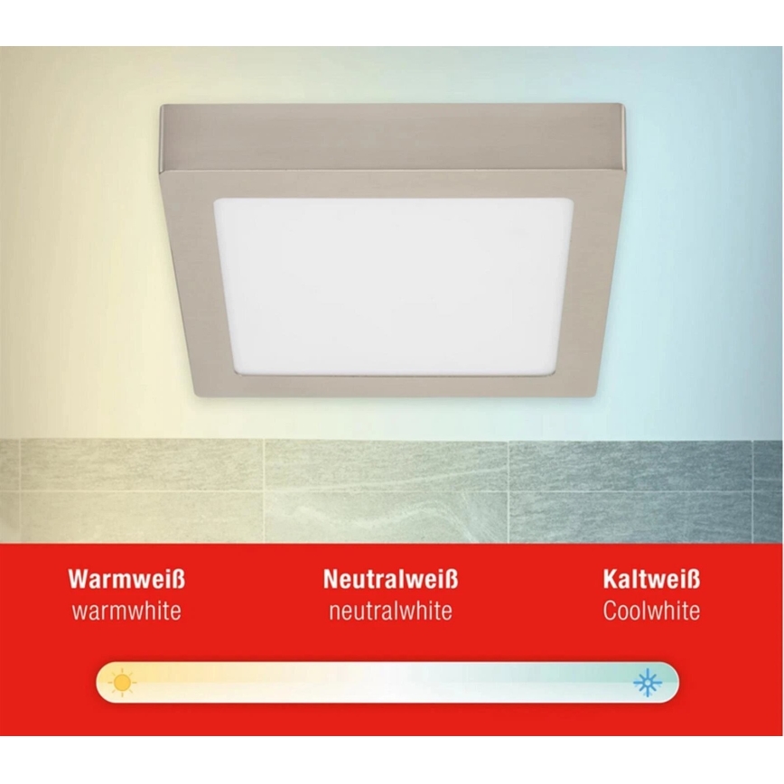 Telefunken 309702TF - LED RGB dimmable φωτιστικό οροφής LED/23W/230V 2700-6500 Wi-Fi Tuya ματ χρώμιο