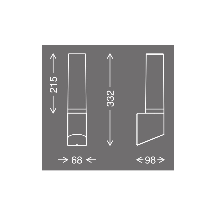 Telefunken 311305TF - Επιτοίχιο φωτιστικό εξωτερικού χώρου LED LED/8W/230V IP44