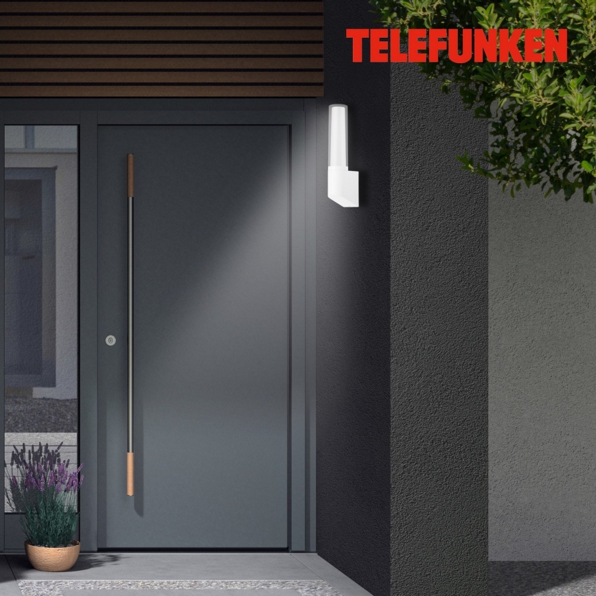Telefunken 311306TF - LED επιτοίχιο φωτιστικό εξωτερικού χώρου LED/8W/230V 4000K IP44 λευκό