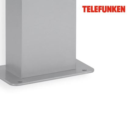 Telefunken 311804TF - Φωτιστικό LED εξωτερικού χώρου LED/15W/230V 57 cm IP44 ασήμι