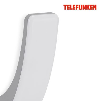 Telefunken 311804TF - Φωτιστικό LED εξωτερικού χώρου LED/15W/230V 57 cm IP44 ασήμι