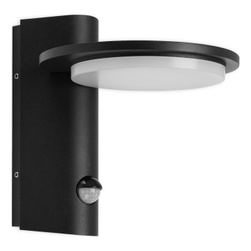 Telefunken 312505TF-LED Φωτιστικό τοίχου εξωτερικού χώρου με αισθητήρα LED/10W/230V IP44 μαύρο