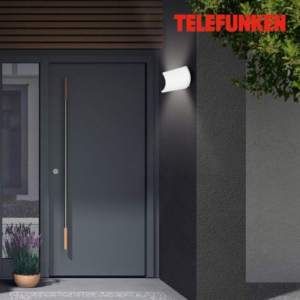 Telefunken 312806TF - Επιτοίχιο φωτιστικό εξωτερικού χώρου LED 2xLED/6W/230V IP44 λευκό