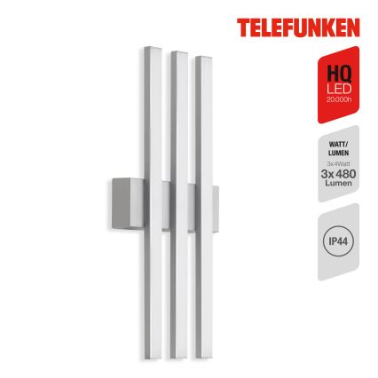 Telefunken 313104TF - Επιτοίχιο φωτιστικό εξωτερικού χώρου LED 3xLED/4W/230V IP44