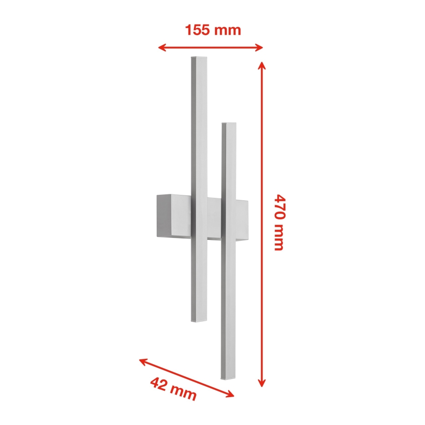 Telefunken 313204TF - LED Εξωτερικό Επιτοίχιο Φωτιστικό 2xLED/4W/230V IP44