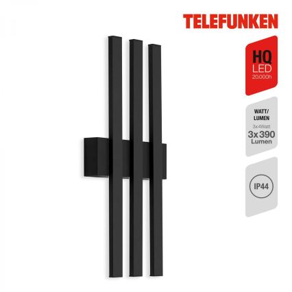 Telefunken 313305TF - Επιτοίχιο φωτιστικό εξωτερικού χώρου LED 3xLED/4W/230V IP44