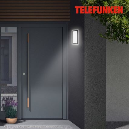 Telefunken 313605TF - Επιτοίχιο φωτιστικό εξωτερικού χώρου LED LED/16W/230V IP44 μαύρο
