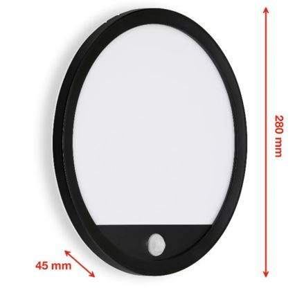 Telefunken 313705TF - Εξωτερικό επιτοίχιο φωτιστικό LED με αισθητήρα LED/15W/230V IP44