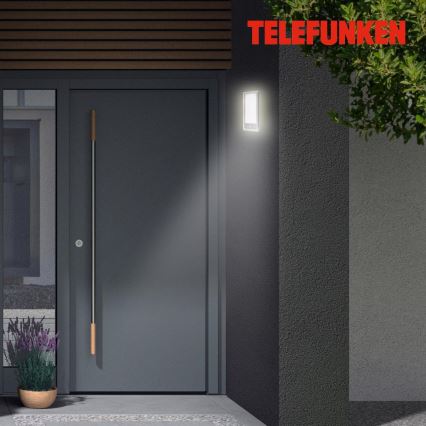 Telefunken 313904TF - LED Φωτιστικό τοίχου εξωτερικού χώρου με αισθητήρα LED/16W/230V IP44