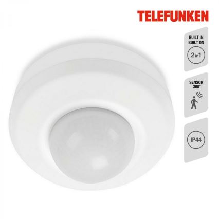 Telefunken 314706TF - Αισθητήρας κίνησης εξωτερικού χώρου 360° IP44 λευκό