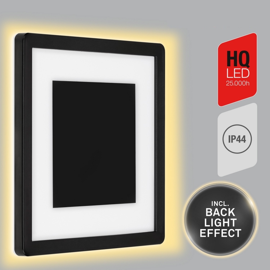 Telefunken 315905TF - Εξωτερικό επιτοίχιο φωτιστικό LED, 15W/230V, IP44, 4000K, μαύρο