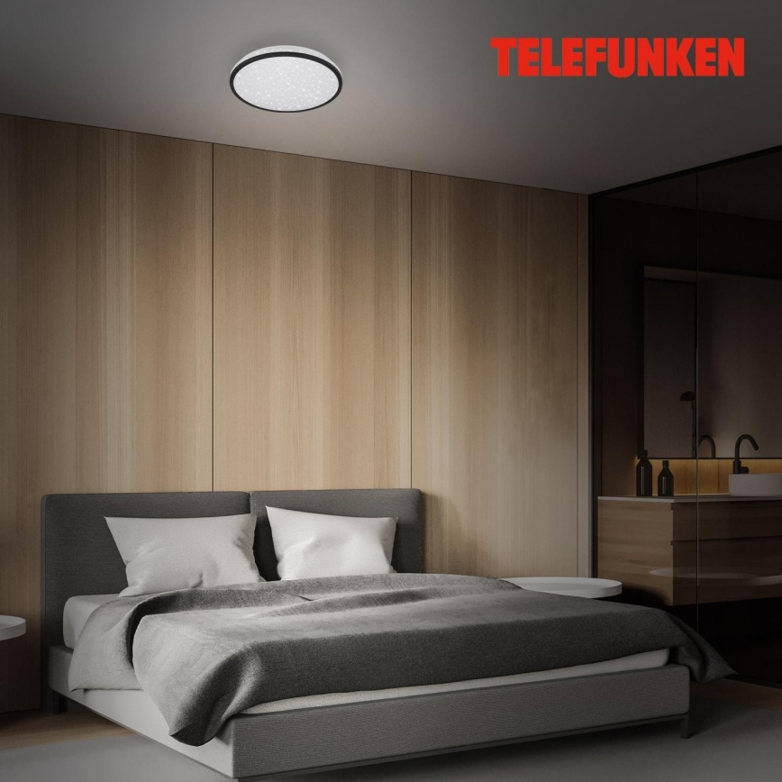 Telefunken 318305TF - Φωτιστικό οροφής μπάνιου LED με αισθητήρα LED/16W/230V IP44 διάμετρος 28 cm