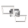 Telefunken 318508TF - Φωτιστικό οροφής LED με αισθητήρα FRAME LED/12W/230V 3000K ματ χρώμιο