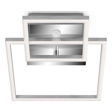 Telefunken 318608TF - Φωτιστικό οροφής LED με αισθητήρα FRAME LED/17W/230V 3000K ματ χρώμιο