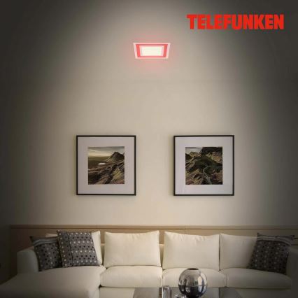 Telefunken 318706TF - Ρυθμιζόμενο πάνελ LED RGBW/18W/230V 3000-6500K + τηλεχειριστήριο