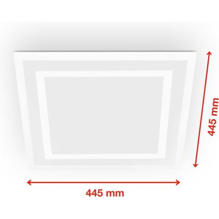 Telefunken 318806TF - LED RGBW Dimmable φωτιστικό οροφής LED/24W/230V 3000-6500K + τηλεχειριστήριο