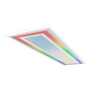 Telefunken 318906TF - LED RGBW Ρυθμιζόμενο φωτιστικό οροφής LED/24W/230V 3000-6500K 25x100 cm + τηλεχειριστήριο