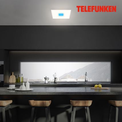 Telefunken 319106TF - RGBW Φωτιστικό οροφής ντιμαριζόμενο LED/24W/230V 2700-6500K λευκό + τηλεχειριστήριο