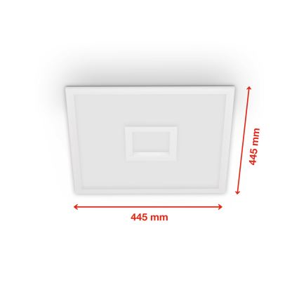 Telefunken 319406TF - RGBW Φωτιστικό οροφής dimming LED/24W/230V 2700-6500K λευκό + τηλεχειριστήριο