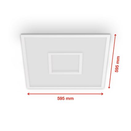 Telefunken 319506TF - RGBW Φωτιστικό οροφής dimming LED/36W/230V 2700-6500K λευκό + τηλεχειριστήριο