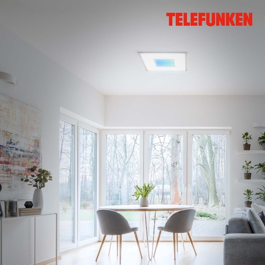 Telefunken 319704TF - LED RGB dimmable φωτιστικό οροφής LED/24W/230V 3000-6500K + τηλεχειριστήριο