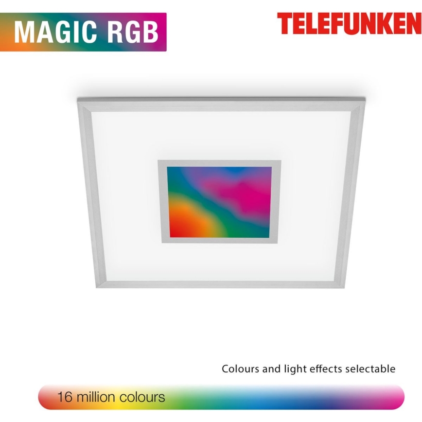 Telefunken 319704TF - LED RGB dimmable φωτιστικό οροφής LED/24W/230V 3000-6500K + τηλεχειριστήριο