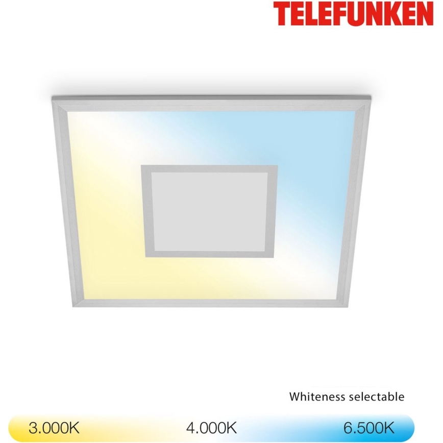 Telefunken 319704TF - LED RGB dimmable φωτιστικό οροφής LED/24W/230V 3000-6500K + τηλεχειριστήριο