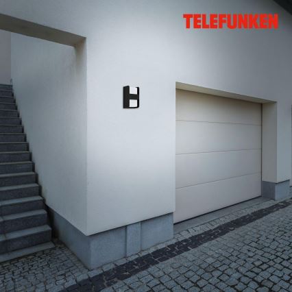 Telefunken 321005TF - Επιτοίχιο φωτιστικό εξωτερικού χώρου 1xE27/12W/230V IP44 μαύρο