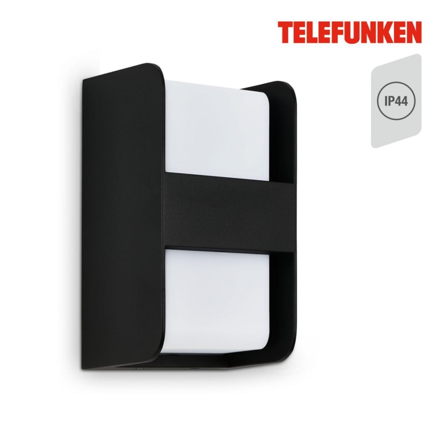Telefunken 321005TF - Επιτοίχιο φωτιστικό εξωτερικού χώρου 1xE27/12W/230V IP44 μαύρο