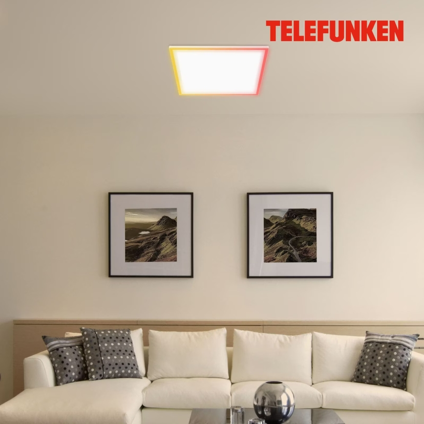 Telefunken 321206TF - LED RGBW Dimmable φωτιστικό οροφής LED/18W/230V 3000-6500K + τηλεχειριστήριο
