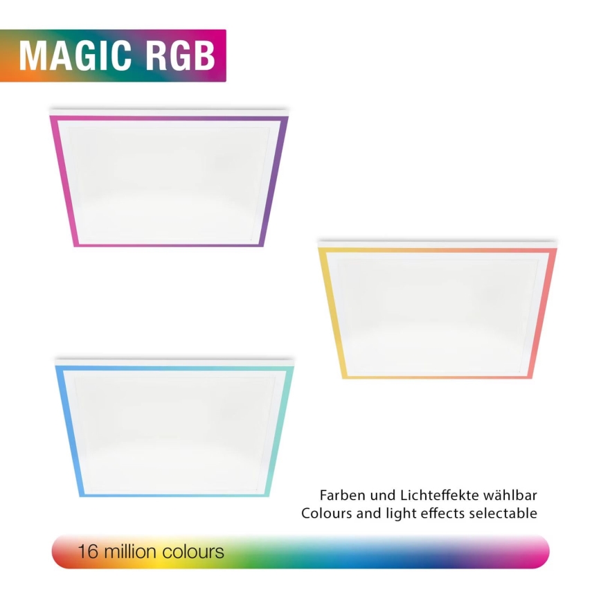 Telefunken 321206TF - LED RGBW Dimmable φωτιστικό οροφής LED/18W/230V 3000-6500K + τηλεχειριστήριο