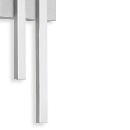 Telefunken - Επιτοίχιο φωτιστικό εξωτερικού χώρου LED 2xLED/4W/230V 4000K IP44 ασημί