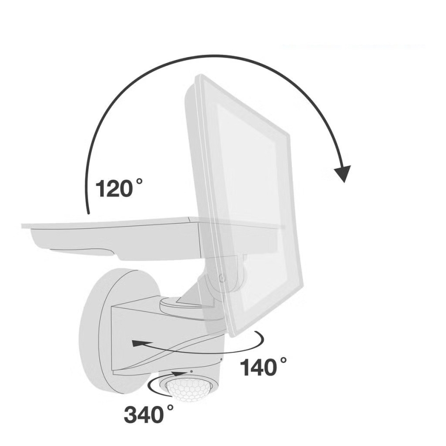 Telefunken - Προβολέας LED με αισθητήρα LED/20W/230V