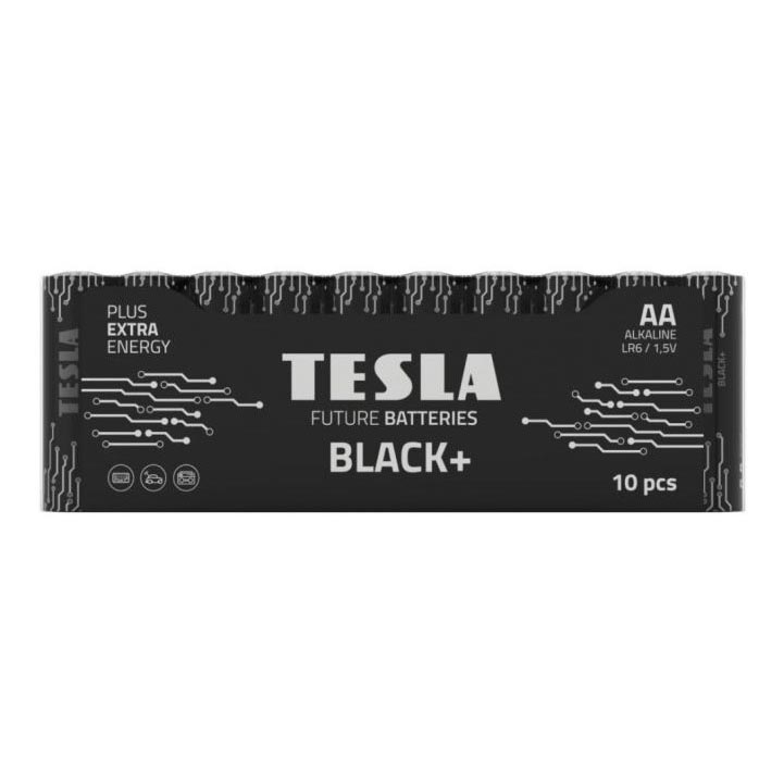 Tesla Batteries - 10 τμχ Αλκαλική μπαταρία AA BLACK+ 1,5V 2800 mAh
